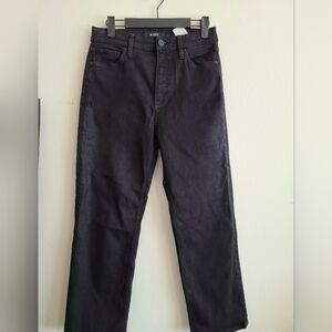 Hudson Womans Dark Black Straight Jeans. Size 28